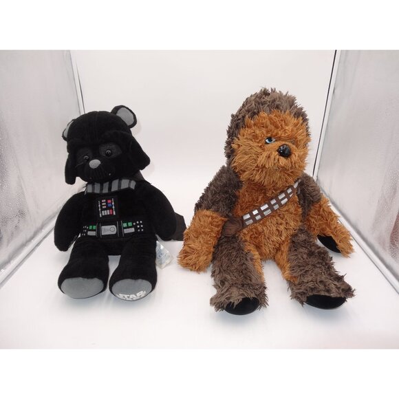 Other - Build A Bear Star Wars Chewbacca Chewie Wookie 21" and Darth Vader
